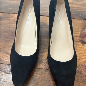 Marc Fisher Black Suede Heels